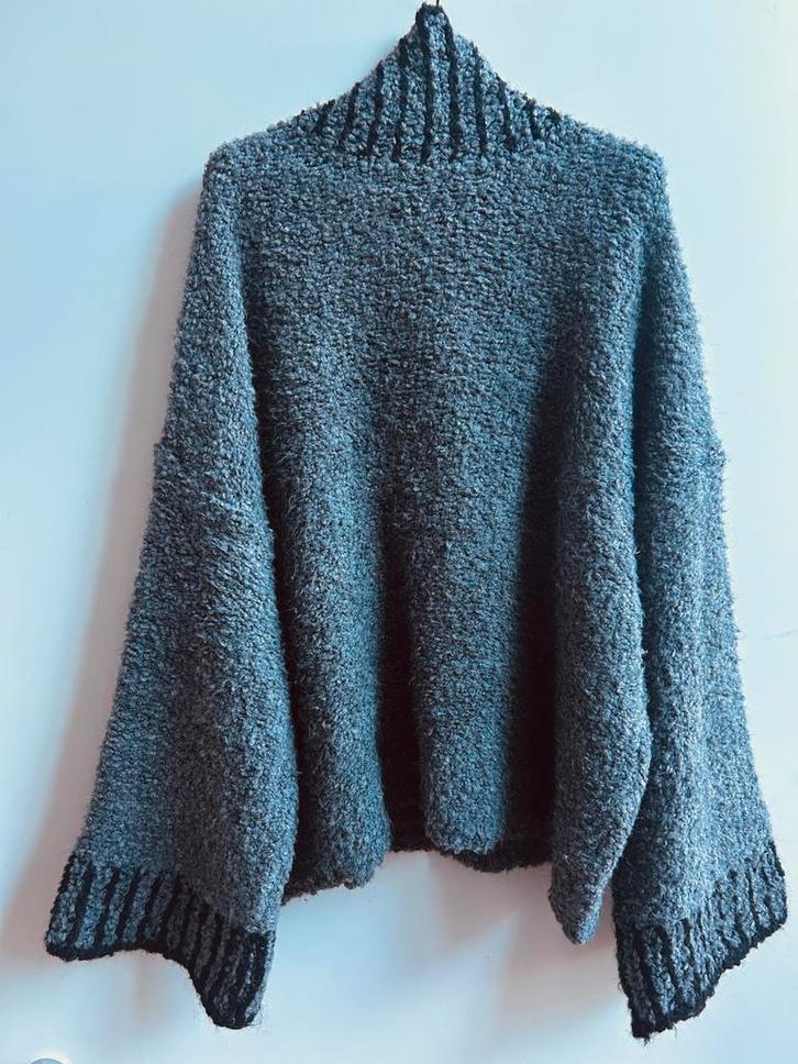 LUMINA boucle trui grijs mt TU, Kleding | Dames, Truien en Vesten, Nieuw, Grijs, Verzenden