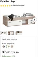 Kinderbed pep, 90 cm, Eenpersoons, Wit, Ophalen of Verzenden
