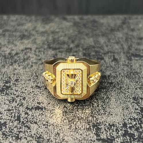 14k gouden ring heren massief model nieuw, Sieraden, Tassen en Uiterlijk, Ringen, Nieuw, Heer, 20 of groter, Goud, Ophalen of Verzenden