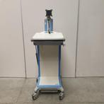 medische verrijdbare bureau werkplek  laptopwagen werktafel, Ophalen of Verzenden, In hoogte verstelbaar, Gebruikt