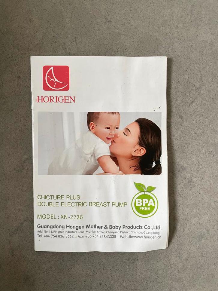 Horigen Chicture Plus Dubbele Borstkolf, Kinderen en Baby's, Babyvoeding en Toebehoren, Zo goed als nieuw, Borstkolf, Ophalen of Verzenden