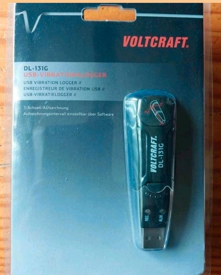 Vibratieloggerusb voltcraft dl-131g (NIEUW)., Doe-het-zelf en Verbouw, Meetapparatuur, Nieuw, Overige meters, Ophalen of Verzenden