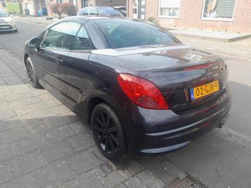 Peugeot 207 1.6 16V CC 88KW 2008 Zwart beschikbaar voor biedingen