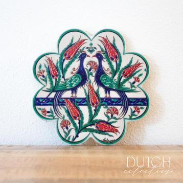 Keramische Handgemaakte Iznik Tegel, Turkse Volkskunst beschikbaar voor biedingen