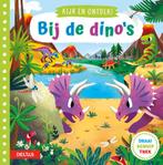 Kinderboek (dino) - Bij de dino's, Verzenden, Gelezen, Uitklap-, Voel- of Ontdekboek