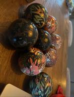 8x jungle panterprint kerstbal, Diversen, Kerst, Ophalen of Verzenden, Nieuw