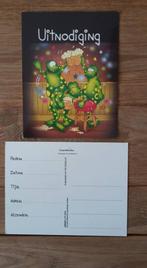 Set 0.75€ - 3 uitnodiging kaarten nieuw - feestende kikkers, Ophalen of Verzenden, Nieuw