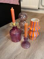 Leuke vaasjes en waxinelichthouders, Ophalen of Verzenden, Zo goed als nieuw, Glas, Minder dan 50 cm