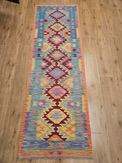 Handgeweven oosterse wollen kelim 239x79, Huis en Inrichting, Stoffering | Tapijten en Kleden, Nieuw, 50 tot 100 cm, 200 cm of meer