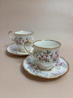 Vintage Set Elizabethan dames en heren kopjes en schotels, Ophalen of Verzenden, Zo goed als nieuw, Overige stijlen, Kop(pen) en/of Schotel(s)