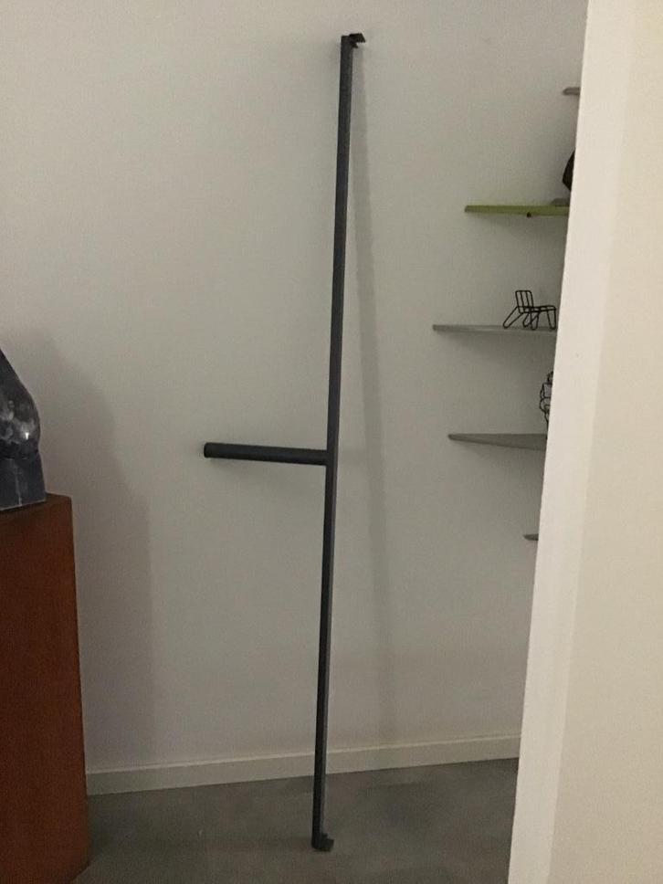 Auping middensteun 200 cm., Huis en Inrichting, Slaapkamer | Bedden, Zo goed als nieuw, Tweepersoons, Metaal, Grijs, Ophalen