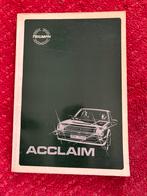 Triumph Acclaim Reparatiehandleiding - Origineel 1981, Boeken, Ophalen of Verzenden, Gelezen, Overige merken