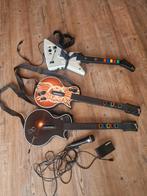 Guitar Hero set met toebehoren., Spelcomputers en Games, Games | Xbox 360, Muziek, Gebruikt, Ophalen of Verzenden, 3 spelers of meer
