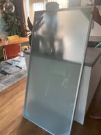 Glazen tafel/bureaublad 156x78, Huis en Inrichting, Tafelonderdelen, Ophalen, Gebruikt, Melkglas, 50 tot 100 cm