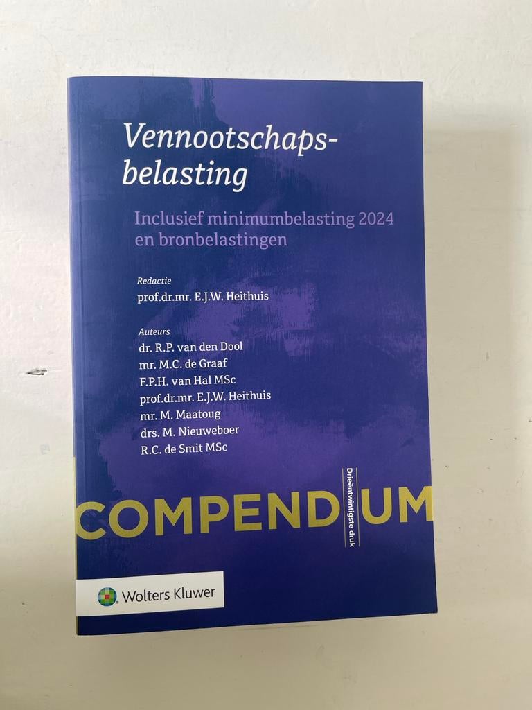 Vennootschapsbelasting Compendium, Boeken, Ophalen of Verzenden, Zo goed als nieuw