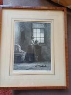 Oude prent van J.J. Meskerdel, Antiek en Kunst, Ophalen of Verzenden