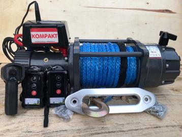 Electrische lier 12 volt 9 Ton KOMPAKT dyneema 12mm x 25m 7 beschikbaar voor biedingen