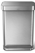 Simplehuman Pedaalemmer 55L -Geborsteld RVS nieuw in doos, Huis en Inrichting, Met pedaal, 50 tot 75 cm, Nieuw, 40 liter of meer