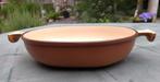 LE CREUSET La Mama bruine gietijzer ovenschaal 21 cm, Gebruikt, Gietijzer, Overige typen, Ophalen of Verzenden