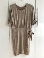 goud beige jurk van lurex / feestjurk   - maat S/M, Maat 38/40 (M), Beige, Boutique Italiana, Nieuw