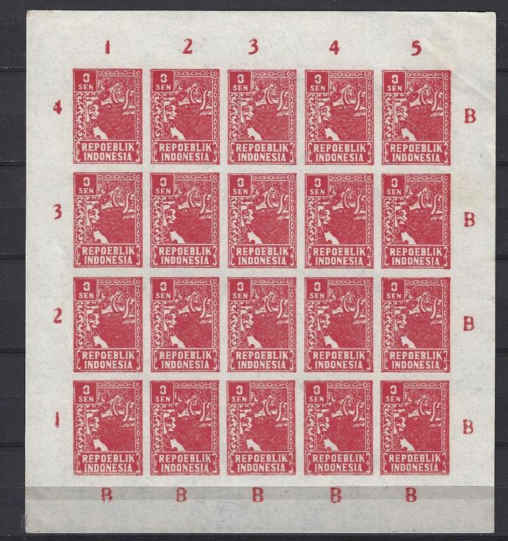 Indie JAVA MADOERA 28 COMPLEET VELDEEL JAPANSE BEZETTING, Postzegels en Munten, Postzegels | Nederlands-Indië en Nieuw-Guinea