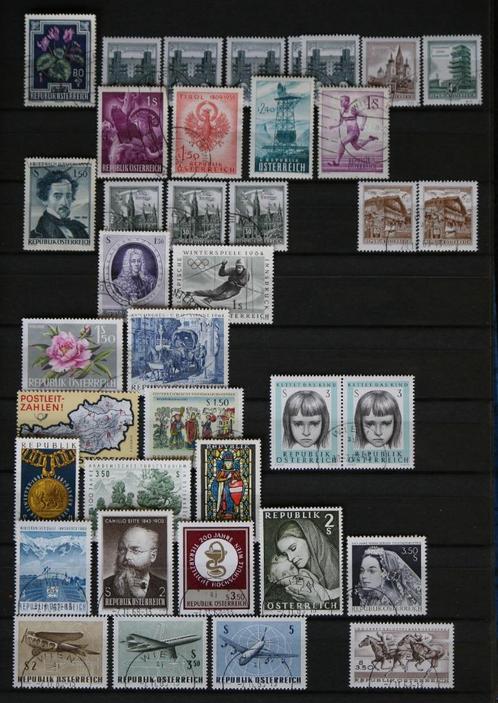62 postzegels Oostenrijk 1948-1968 met gom, Postzegels en Munten, Postzegels | Europa | Oostenrijk, Gestempeld, Ophalen of Verzenden
