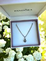 Pandora Zilveren Opengewerkte Bloemen Hanger en Ketting, Verstelbaar, Nieuw, Ophalen of Verzenden, Zilver