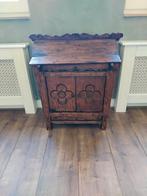 Opbergkast teak vintage look, Ophalen