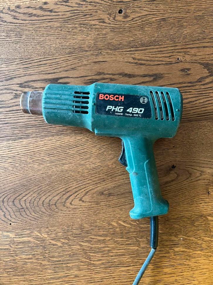Bosch PHG 490 heteluchtpistool – 1400W / 500C, Doe-het-zelf en Verbouw, Gereedschap | Handgereedschap, Gebruikt, Ophalen