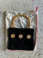 Zwarte Edouard Rambaud Paris tas vintage couture designer, Sieraden, Tassen en Uiterlijk, Tassen | Damestassen, Ophalen of Verzenden