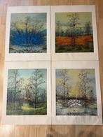 4  seizoenen van Ivan Lackvic - (Zeefdruk), Ophalen of Verzenden