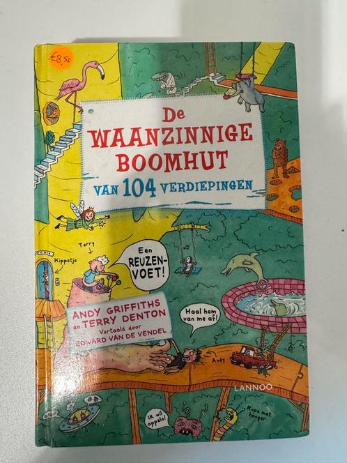 De Waanzinnige Boomhut van 104 Verdiepingen, Boeken, Kinderboeken | Jeugd | onder 10 jaar, Gelezen, Fictie algemeen, Ophalen of Verzenden