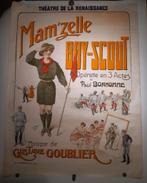 Originele oude poster Mam'zelle Boy Scout van Henri Gray, Verzamelen, Posters, Verzenden, A1 t/m A3, Reclame, Rechthoekig Staand