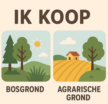 GEZOCHT - grasland, bosgrond, recreatiegrond, etc. beschikbaar voor biedingen
