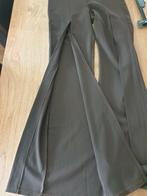 Mooie bruine broek met lange split YOKOO maat 34, Ophalen of Verzenden, Zo goed als nieuw, Maat 34 (XS) of kleiner, Bruin