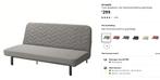 NYHAMN IKEA  zits slaapbank, Ophalen, Gebruikt, 140 cm, Twijfelaar
