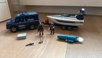 Playmobil politietruck met speedboot 5187, Kinderen en Baby's, Speelgoed | Playmobil, Ophalen of Verzenden, Zo goed als nieuw