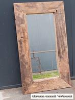 Spiegel van oude eiken wagondelen afm: 109 x 62, Ophalen, 100 tot 150 cm, Nieuw, Rechthoekig