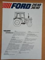 Folder Ford 2610 en 3610, Boeken, Ophalen of Verzenden, Gelezen, Tractor en Landbouw