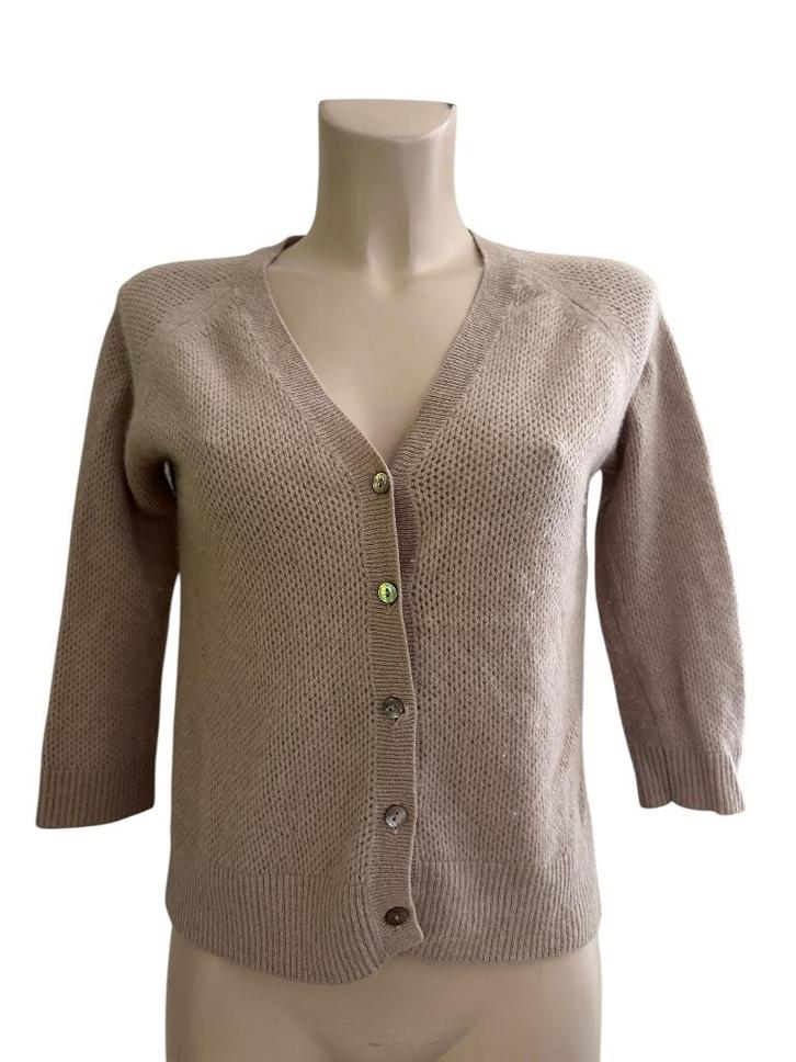 Repeat vest S, Kleding | Dames, Truien en Vesten, Zo goed als nieuw, Maat 38/40 (M), Beige, Ophalen of Verzenden