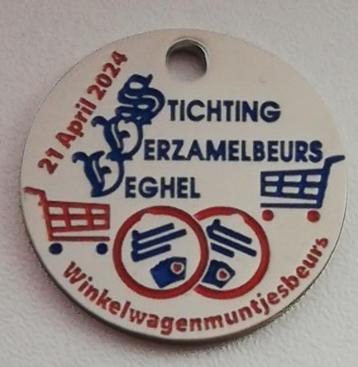 Winkelwagenmunt winkelwagenmuntjesbeurs Veghel 21 april 2024 beschikbaar voor biedingen