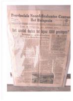 oude kranten watersnood ramp 1953 1 febr., Verzamelen, Ophalen of Verzenden, 1940 tot 1960, Krant