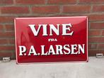 Vine Wijn emaille reclame plaat, Ophalen of Verzenden, Zo goed als nieuw, Reclamebord
