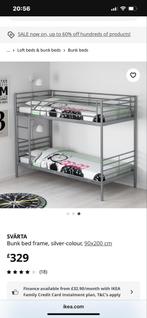 Ikea Stapelbed 90x120, Huis en Inrichting, Slaapkamer | Stapelbedden en Hoogslapers, Ophalen, Gebruikt, 90 cm, Eenpersoons