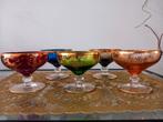 Set van 5 verschillende kleuren glazen., Ophalen of Verzenden