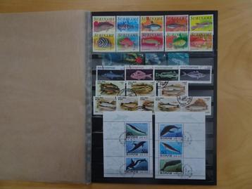Vissen op postzegels beschikbaar voor biedingen