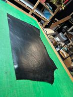 2 zwarte kleur tuigleer lappen 3 mm dik half soepel en glans, Zwart, Leer of Kunstleer, Ophalen of Verzenden, Zo goed als nieuw