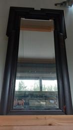 Antieke Spiegel met Houten Lijst, Ophalen, Gebruikt, 100 tot 150 cm, Rechthoekig