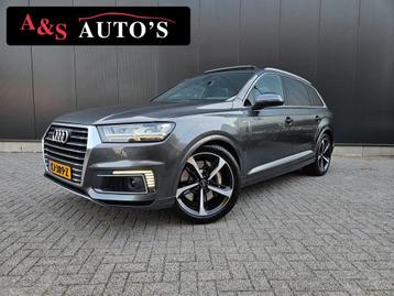 Audi Q7 3.0 TDI e-tron Quattro 374pk 3x S line Panodak Lucht beschikbaar voor biedingen