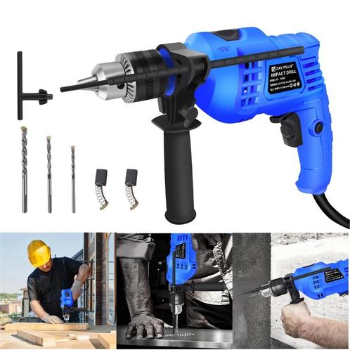 Elektrische klopboormachine- 850 W- Blauw, Doe-het-zelf en Verbouw, Gereedschap | Boormachines, Nieuw, Boormachine, 600 watt of meer